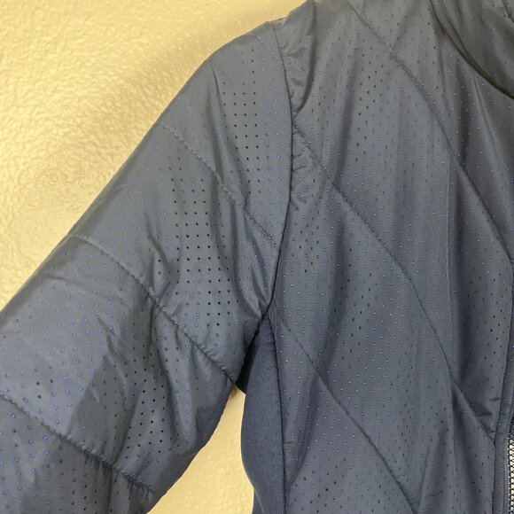 Fabletics Athletic Sedona Quilted Full Zip Jacket Blue Women’s Size M - Picture 6 of 8